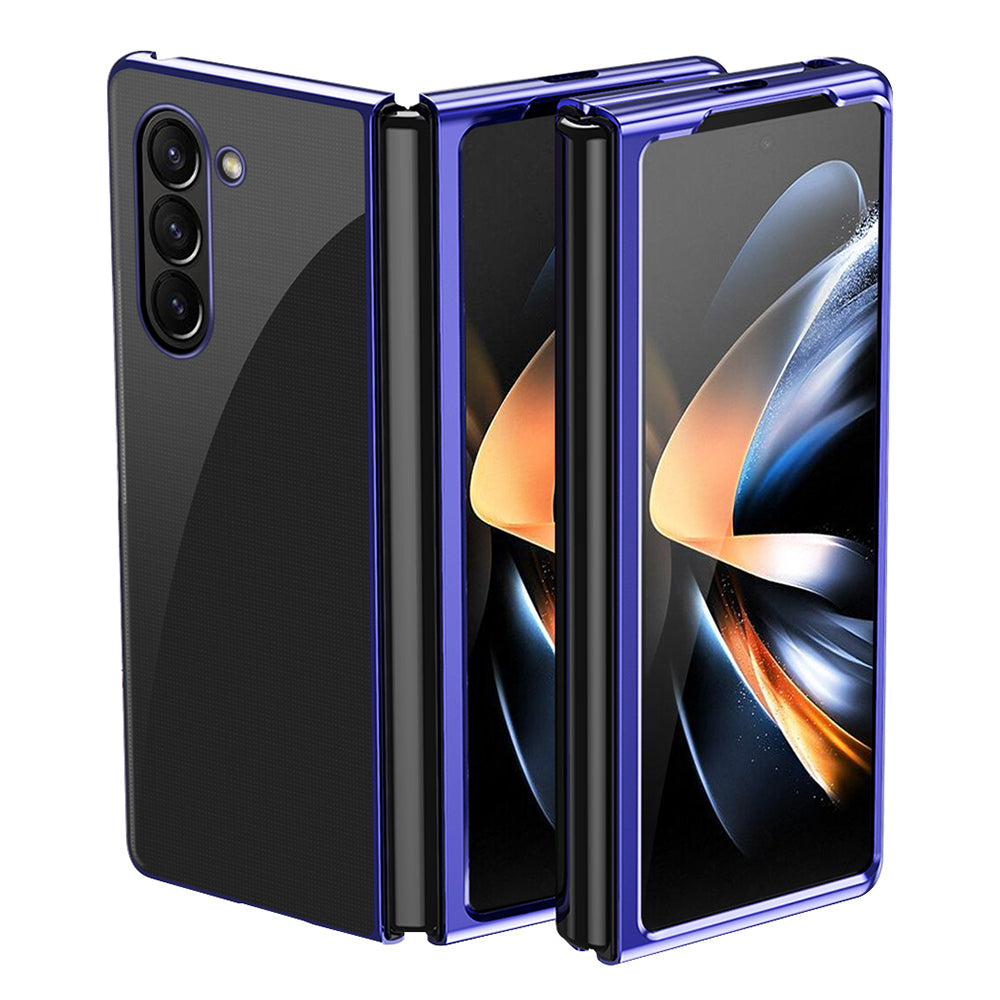For Samsung Galaxy Z Fold5 5G Hard PC Phone Case Electroplating Transparent Clear Cover For Samsung Galaxy Z Fold5 5G Hard PC Phone Case Electroplating Transparent Clear Cover